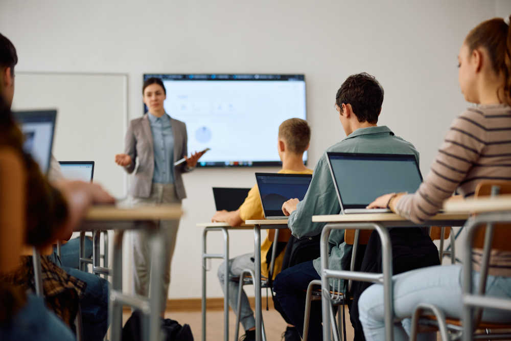 High,School,Student,And,His,Classmates,Learning,Computer,Coding,On
